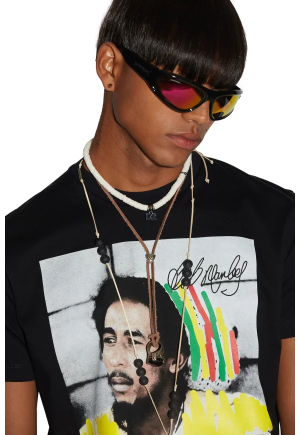 Dsquared2 Bob Marley T-Shirt Black