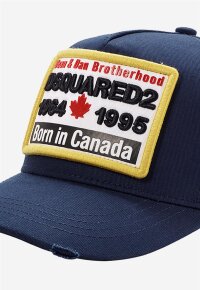 DSQ2 Born In Canada Baseball Cap Navy with Patch