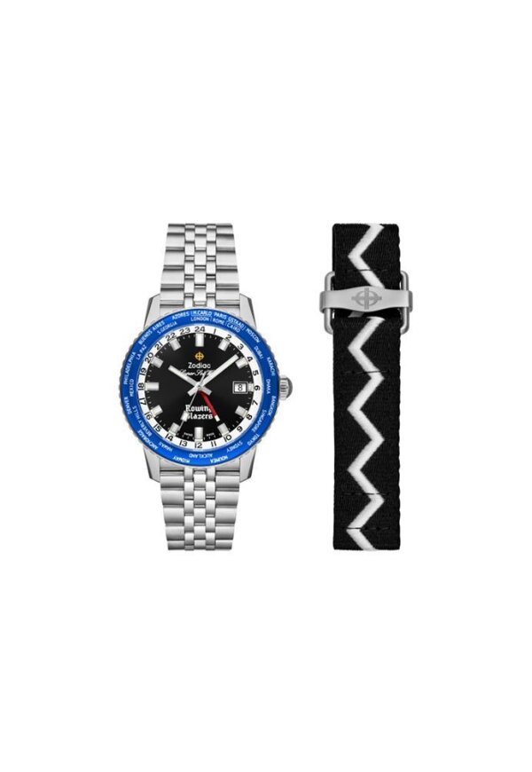 ZODIAC Mod. SUPER SEA WOLF GMT WORLD TIME AUTOMATIC