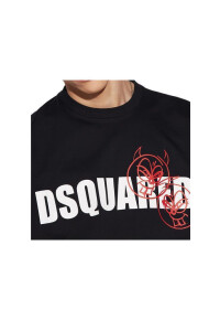 Dsquared2 Doodle Logo T-Shirt Herren Schwarz