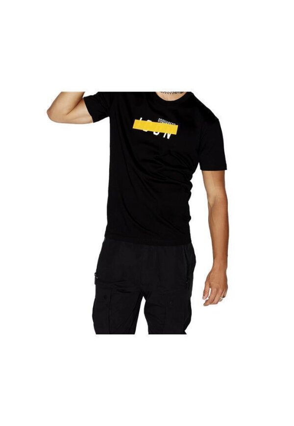 Dsquared2 Cool Fit Tape Shirt Schwarz Herren