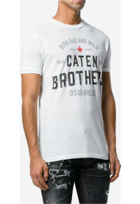 Dsquared2 Caten Brothers T-Shirt Herren Weiß