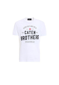 Dsquared2 Caten Brothers T-Shirt Herren Weiß