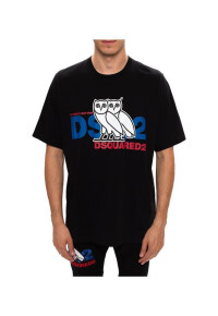 Dsquared2 D2 x OVO T-Shirt Schwarz Herren