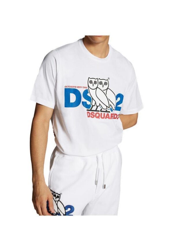 Dsquared2 D2 x OVO T-Shirt Weiß Herren