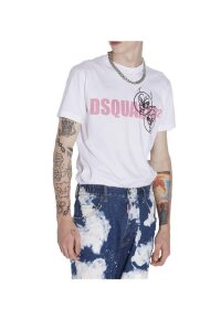 Dsquared2 Doodle Logo T-Shirt Weiß Herren