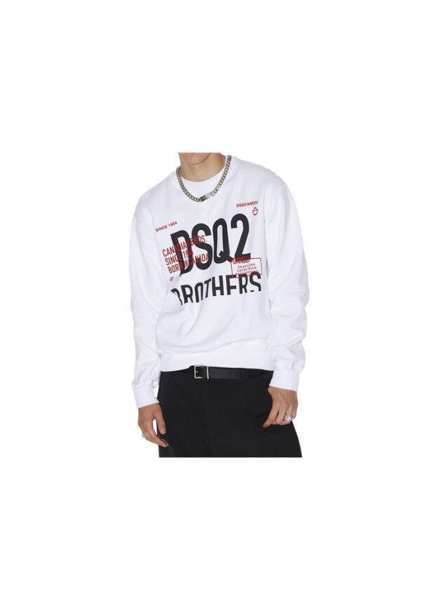 Dsquared2 DSQ2 Brother Sweatshirt Weiß Herren