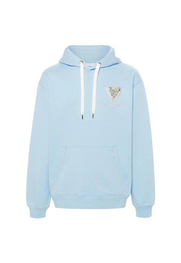 Casablanca Tennis Club Icon Hoodie Hellblau Herren