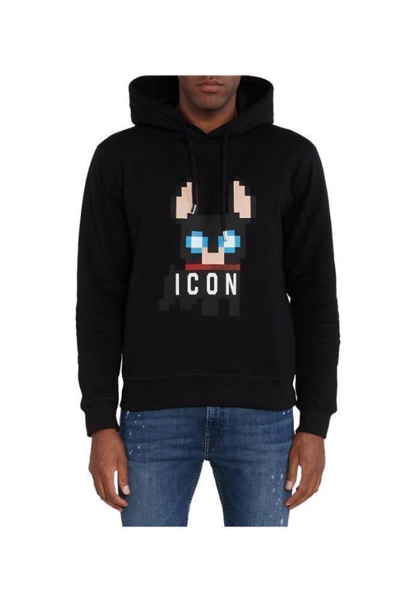 Dsquared2 Ciro’s Pixelated Charm Icon Hoodie Schwarz Herren