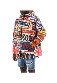 DSQUARED2 Jacke mit grafischem Print Herren