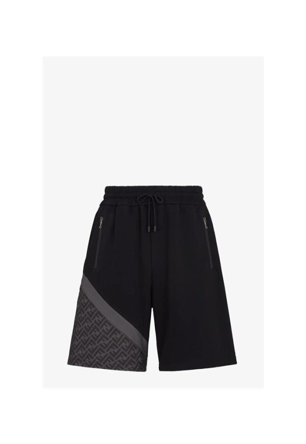 Fendi Diagonal Bermudashorts Schwarz Herren