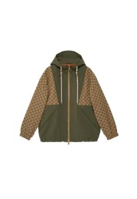 Gucci Jacke Schwarzaus GG Baumwollcanvas