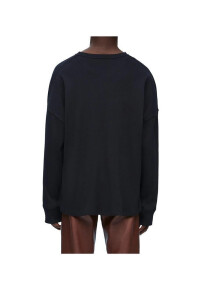 LOEWE Oversize langarm T-Shirt Schwarz Herren