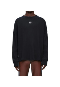 LOEWE Oversize langarm T-Shirt Schwarz Herren