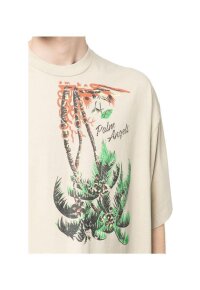 Palm Angels Palm Print T-Shirt Weiß Herren