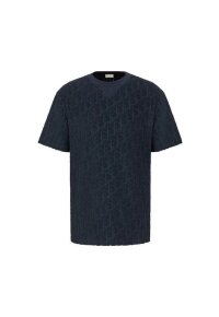 Dior Oblique T-Shirt Blau Herren