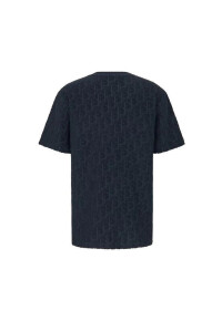 Dior Oblique T-Shirt Blau Herren