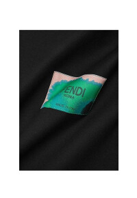 Fendi Logo T-Shirt Schwarz Herren