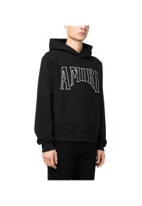 AMIRI Logo Print Pullover Schwarz Herren