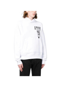 AMIRI Hoodie mit Logo Print Weiß Herren