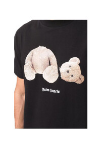 Palm Angels Bear Print T-Shirt Schwarz Herren