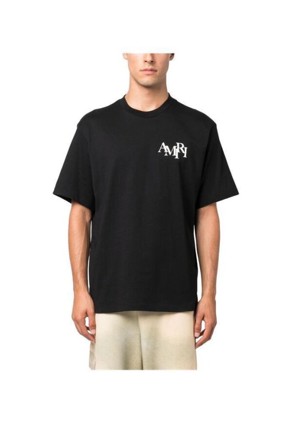 AMIRI Logo Print T-Shirt Schwarz Herren