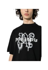 Palm Angels Los Angeles Monogram Print T-Shirt Schwarz...