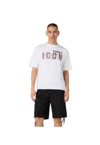 Dsquared2 ICON Scribble T-Shirt Weiß Herren