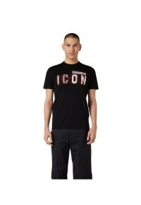 Dsquared2 ICON Scribble T-Shirt Schwarz Herren