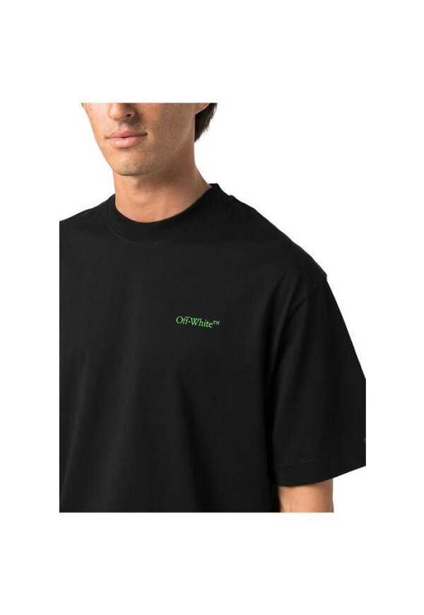 Off-White Logo T-Shirt Schwarz Herren