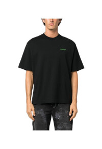 Off-White Logo T-Shirt Schwarz Herren