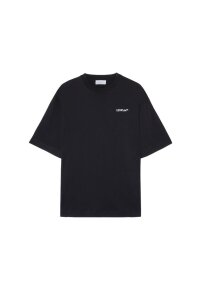 Off-White T-Shirt mit Tattoo Arrow-Stickerei Schwarz Herren