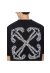 Off-White T-Shirt mit Tattoo Arrow-Stickerei Schwarz Herren