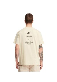 Off-White 23 Skate Logo T-Shirt Beige Herren