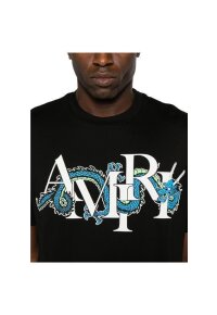 AMIRI T-Shirt mit Drachen-Print Schwarz Herren