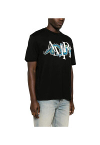 AMIRI T-Shirt mit Drachen-Print Schwarz Herren