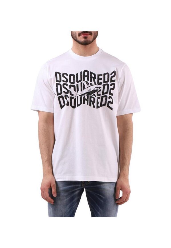 Dsquared2 Shark T-Shirt Weiß Herren