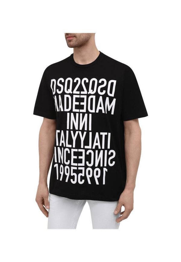 Dsquared2 Slogan T-Shirt Schwarz Herren