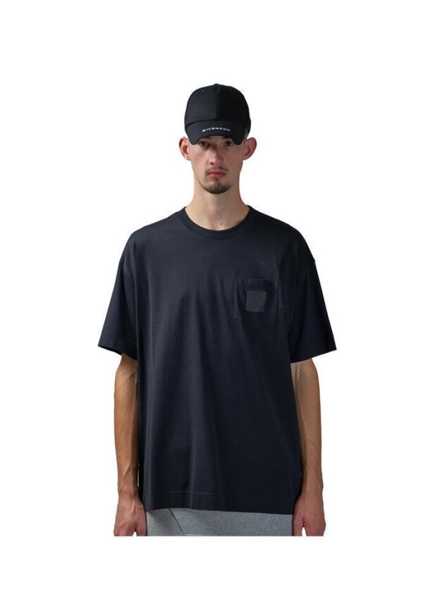 Givenchy Logo Patch Crewneck T-Shirt Schwarz Herren