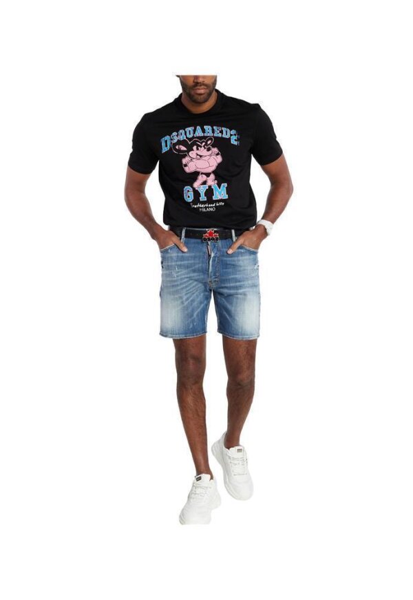 Dsquared2 Milano Muscle Mascot T-Shirt Schwarz Herren