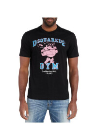 Dsquared2 Milano Muscle Mascot T-Shirt Schwarz Herren