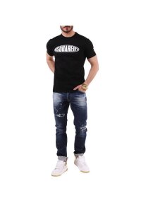 Dsquared2 T-Shirt mit Logo-Print Schwarz Herren