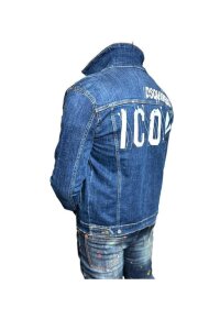 Dsquared2 ICON Logo Denim Jacke Blau Herren