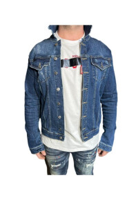 Dsquared2 ICON Logo Denim Jacke Blau Herren