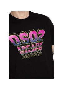 Dsquared2 Logo Print T-Shirt Schwarz Herren