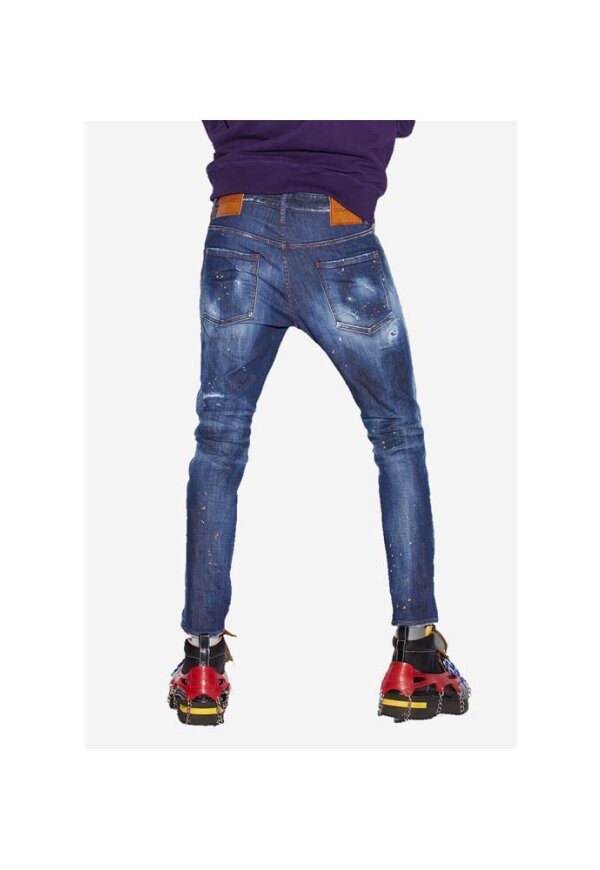 Dsquared2 Medium Autumn Leaves Wash Super Twinky Jeans Blau Herren