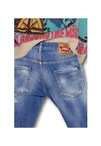 Dsquared2 Light Sandy Slash Wash Skater Jeans Blau Herren