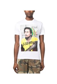 Dsquared2 Bob Marley T-Shirt Weiß Herren