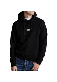 Dsquared2 ICON Logo Stickerei Pullover Schwarz Herren