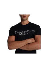 Dsquared2 Milano Logo T-Shirt Schwarz Herren